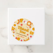 Daisy Flower Birthday Cirkel Dank u Label (In situ)