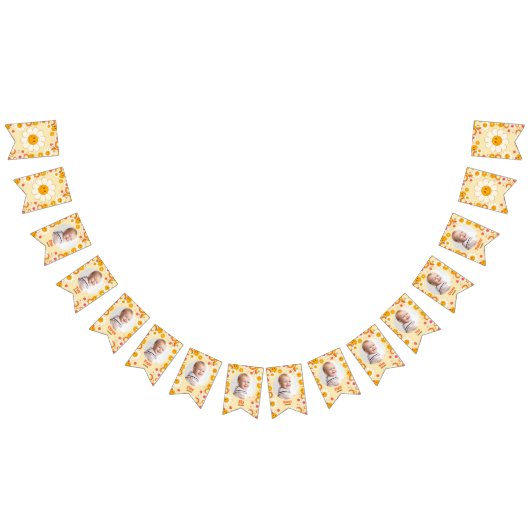 Daisy Flower Birthday Monthly Photo Bunting Flags Vlaggetjes (Alle)