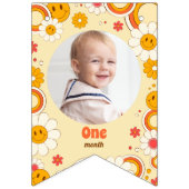 Daisy Flower Birthday Monthly Photo Bunting Flags Vlaggetjes (Derde vlag)