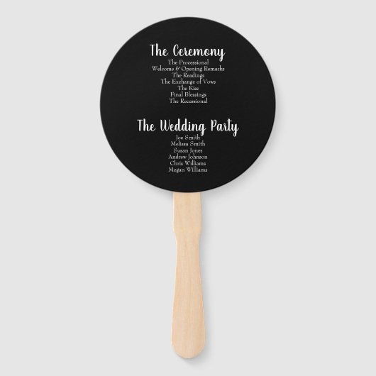 Daisy Flower Blossom Daisies Wedding Programme Handwaaier (Achterkant)