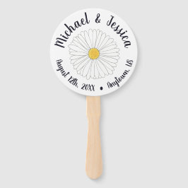 Daisy Flower Blossom Daisies Wedding Programme Handwaaier
