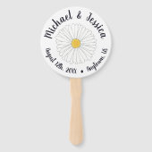 Daisy Flower Blossom Daisies Wedding Programme Handwaaier (Voorkant)