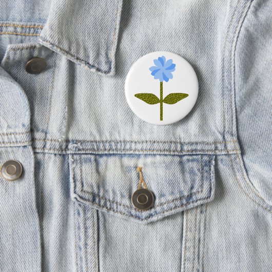 Daisy Flower  Blue Button (In situ)