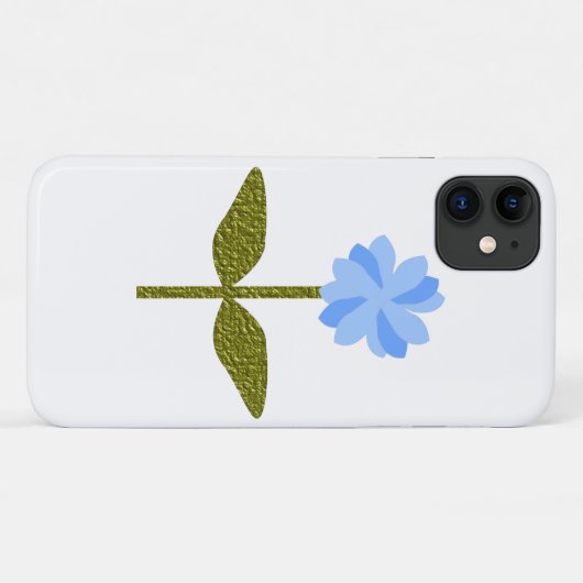 Daisy Flower Blue iPhone 3 Case (Achterkant (horizontaal))