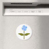 Daisy Flower  Blue Magnet (Insitu (Vaatwasser))