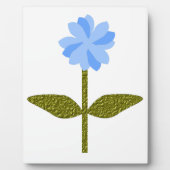 Daisy Flower  Blue Plaque Fotoplaat (Voorkant)