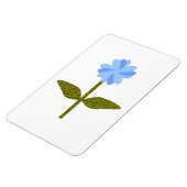 Daisy Flower Blue Premium Magnet Magneet (Linkerzijde)