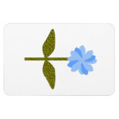 Daisy Flower Blue Premium Magnet Magneet (Horizontaal)