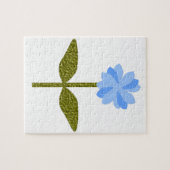 Daisy Flower Blue Puzzle Legpuzzel (Horizontaal)
