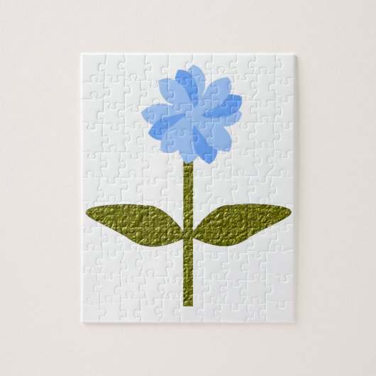 Daisy Flower Blue Puzzle Legpuzzel (Verticaal)