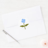 Daisy Flower  Blue Sticker (Envelop)