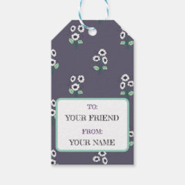 Daisy Flower boeket Cadeaulabel