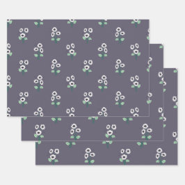 Daisy flower-boeket inpakpapier vel