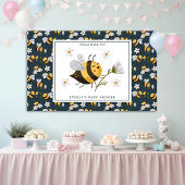 Daisy Flower Bumblebee Bee Baby shower Spandoek