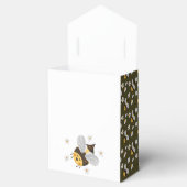 Daisy Flower Bumblebee Bee Green Baby shower Bedankdoosjes (Geopend)