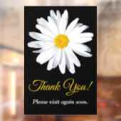  Daisy Flower Business Window Cling Raamsticker (Vel 2)