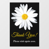  Daisy Flower Business Window Cling Raamsticker (Vel)