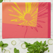 Daisy Flower c.1982 - Fine art Kitchen Towel Theedoek (Gevouwen)