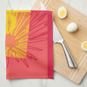 Daisy Flower c.1982 - Fine art Kitchen Towel Theedoek (Quarter Fold)