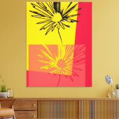 Daisy Flower c.1982 - Fine art Wrapped Canvas Afdruk (Insitu (Woonkamer))