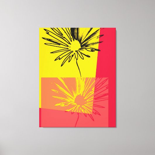 Daisy Flower c.1982 - Fine art Wrapped Canvas Afdruk (Voorkant)