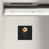 Daisy Flower Childhood Cancer Awareness Cadeaus Magneet (Insitu (Vaatwasser))