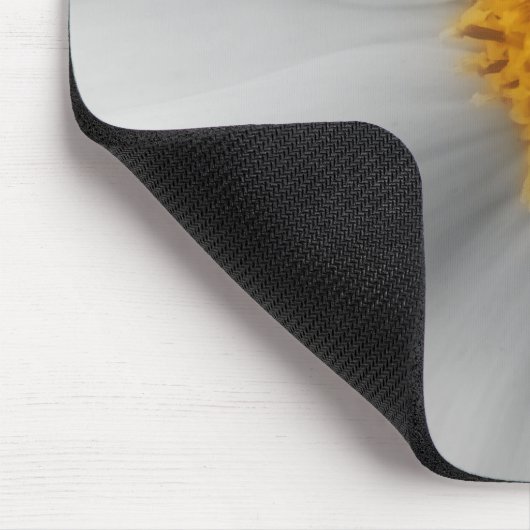 Daisy Flower Close Black White Mousepad Muismat (Hoek)