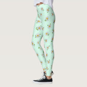 Daisy Flower Cute Floral Pastel Pattern Leggings (Links)