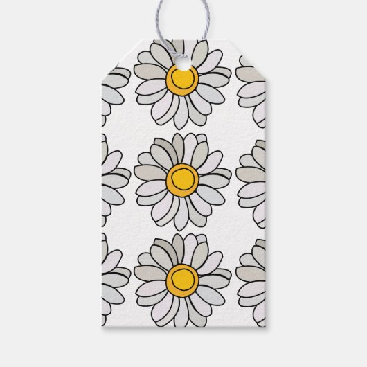Daisy Flower Daisy Cadeaulabel (Voorkant)