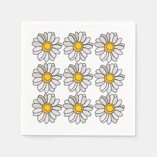 Daisy Flower Daisy Party Servet (Voorkant)