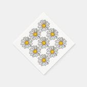 Daisy Flower Daisy Party Servet (Hoek)