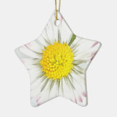 Daisy Flower Dble-Sided Star-Ornament Keramisch Ornament (Links)