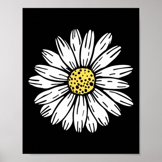Daisy Flower Design Poster (Voorkant)