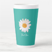 Daisy Flower Dream– Summer Botanical Cozy Latte Mok (Voorkant)