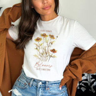 Daisy Flower en Quote T-shirt