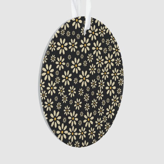 Daisy flower esthetisch geel wit decoratief ornament (voorkant)