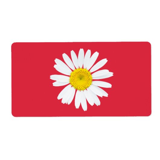 Daisy flower etiket (Voorkant)