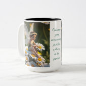 Daisy Flower Fairy Tweekleurige Koffiemok (Voorkant links)
