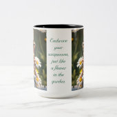 Daisy Flower Fairy Tweekleurige Koffiemok (Center)