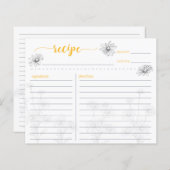 Daisy Flower Field Recipcard (Voorkant / Achterkant)
