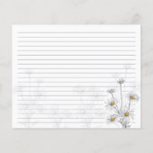 Daisy Flower Field Recipcard (Achterkant)