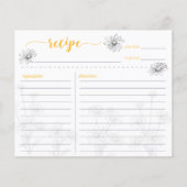 Daisy Flower Field Recipcard (Voorkant)