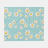 Daisy Flower Fleece Deken (Voorkant (Horizontaal))