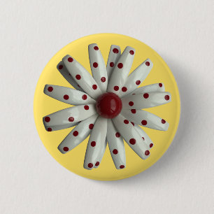 Daisy Flower - Floral Spring Summer Garden Wedding Ronde Button 5,7 Cm
