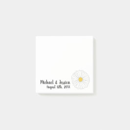 Daisy Flower Floral Vrijgezellenfeest Wedding Favo Post-it® Notes