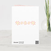 Daisy Flower Floral Waterverf 80th Birthday Kaart (Achterkant)