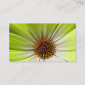 Daisy Flower Fluorescent Yellow Visitekaartje (Achterkant)
