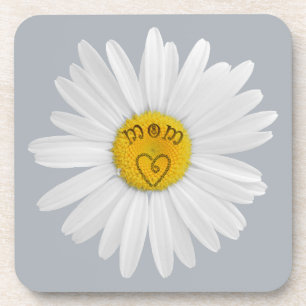 Daisy Flower for Mom Art Achtergrond aanpassen Drankjes Onderzetter
