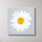 Daisy Flower for niece Art Customize Background Canvas Afdruk (Voorkant)