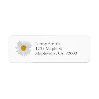 Daisy Flower for niece Art Customize Background Etiket